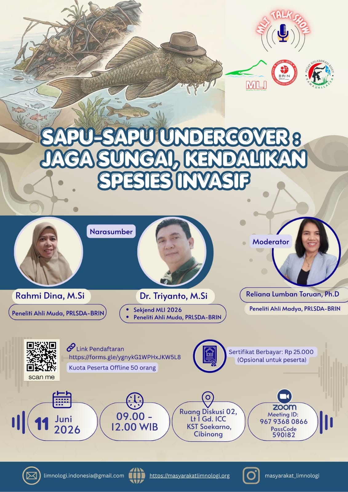 “Sapu-Sapu Undercover: Jaga Sungai, Kendalikan Spesies Invasif”